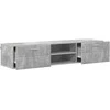 Medinė spinta 150 x 39 x 30 cm Betono pilka Apdirbta mediena