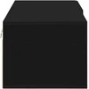 Medinė spinta Juoda 100,5 x 39 x 30 cm Apdirbta mediena