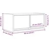 TV staliukas Televizoriaus spintelės, 2vnt., 60x31x25,5 cm, mediena
