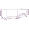 TV staliukas Televizoriaus spintelės, 2vnt., 80x31x25,5 cm, mediena