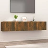 TV staliukas Televizoriaus spintelės, 2vnt., ąžuolo, 80x30x30cm, mediena