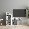 Televizoriaus spintelės, 2vnt., baltos, 72x35x36,5cm, mediena
