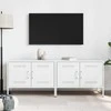 TV staliukas Televizoriaus spintelės, 2vnt., baltos, 68x39x50,5cm, plienas