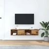 TV staliukas Televizoriaus spintelės, 2vnt., medienos, 60x31x25,5cm, mediena