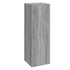 TV staliukas Televizoriaus spintelės, 2vnt., pilkos, 30,5x30x90cm, mediena