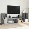 TV staliukas Televizoriaus spintelės, 2vnt., pilkos ąžuolo, 75x30x50 cm, MDP