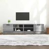 TV staliukas Televizoriaus spintelės, 2vnt., pilkos, 80x35x36,5cm, mediena