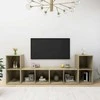 TV staliukas Televizoriaus spintelės, 4vnt., ąžuolo, 72x35x36,5cm, mediena
