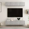 TV staliukas Televizoriaus spintelės, 4vnt., betono, 80x30x30cm, mediena