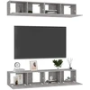 TV staliukas Televizoriaus spintelės, 4vnt., betono, 80x30x30cm, mediena