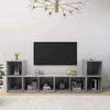 TV staliukas Televizoriaus spintelės, 4vnt., betono, 72x35x36,5cm, mediena