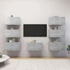 TV staliukas Televizoriaus spintelės, 7vnt., pilkos, 30,5x30x60cm, MDP
