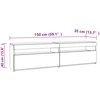 TV staliukas Televizoriaus spintelės su LED, 2vnt., ąžuolo, 75x35x40cm