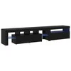 TV staliukas Televizoriaus spintelė 2 pcs Juodas ąžuolas 215 x 36,5 x 40 cm