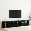 TV staliukas Televizoriaus spintelė 2 pcs Juodas ąžuolas 215 x 36,5 x 40 cm