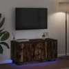 TV staliukas Televizoriaus spintelė 100 x 38 x 49 cm Rūkyta ąžuolas