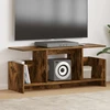 TV staliukas Televizoriaus stovas 102 x 35 x 45 cm Rūkyta ąžuolas