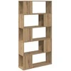 TV staliukas TV spintelių komplektas 80 x 24 x 156 cm Ruda Apdirbta mediena