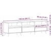 TV staliukas Televizoriaus spintelė 150 x 30 x 44,5 cm Sena mediena