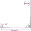Tentas, baltas, 650 g/m², 1,5x10m