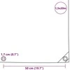 Tentas, baltas, 650 g/m², 1,5x20 m