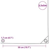 Tentas, baltas, 650 g/m², 3,5x5 m