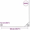 Tentinis audinys 650g / m² Alyvuogių žalia 6 x 8 m