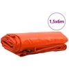 Tentinis audinys 650g / m² Oranžinė 1,5 x 6 m Drobė su PVC danga