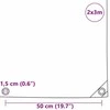 Tentinis audinys 650g / m² Oranžinė 2 x 3 m Drobė su PVC danga