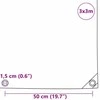 Tentinis audinys 650g / m² Oranžinė 3 x 3 m Drobė su PVC danga