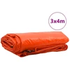 Tentinis audinys 650g / m² Oranžinė 3 x 4 m Drobė su PVC danga