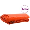 Tentinis audinys 650g / m² Oranžinė 3 x 3 m Drobė su PVC danga