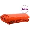 Tentinis audinys 650g / m² Oranžinė 3 x 6 m Drobė su PVC danga