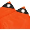Tentinis audinys 650g / m² Oranžinė 3,5 x 5 m Drobė su PVC danga