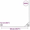 Tentinis audinys 650g / m² Oranžinė 4 x 8 m Drobė su PVC danga
