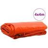 Tentinis audinys 650g / m² Oranžinė 4 x 4 m Drobė su PVC danga