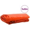 Tentinis audinys 650g / m² Oranžinė 5 x 8 m Drobė su PVC danga
