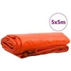 Tentinis audinys 650g / m² Oranžinė 5 x 5 m Drobė su PVC danga