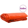 Tentinis audinys 650g / m² Oranžinė 6 x 8 m Drobė su PVC danga
