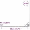 Tentinis audinys 650g / m² Ruda 3 x 3 m Drobė su PVC danga