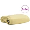 Tentinis audinys 650g / m² Smėlio 3 x 6 m Drobė su PVC danga