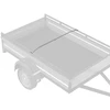 Tentų laikiklis priekaboms Sidabrinė 136-218 cm
