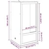 Terariumas Ruda 50 x 50 x 100 cm OSB