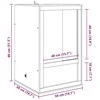 Terariumas Ruda 50 x 50 x 80 cm OSB