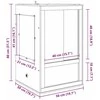 Terariumas Ruda 50 x 50 x 80 cm OSB
