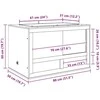 Terariumas Ruda 80 x 50 x 50 cm OSB