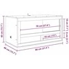 Terariumas Ruda 80 x 40 x 40 cm OSB