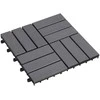Terasinė Plytelė 10 pcs Pilka 30 x 30 cm