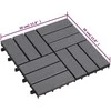 Terasinė Plytelė 10 pcs Pilka 30 x 30 cm