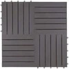 Terasinė Plytelė 10 pcs Pilka 30 x 30 cm